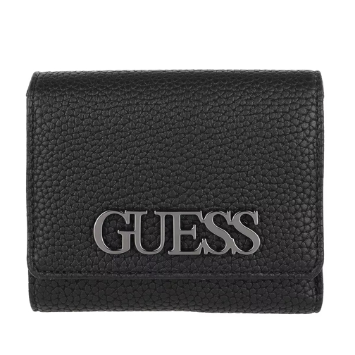 Guess Uptown Chic Small Trifold Wallet Black Tri-Fold Wallet
