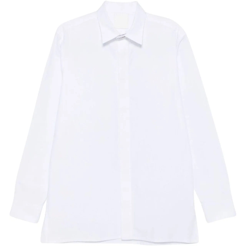 Givenchy Legeres Oberteil Heren Shirt met 2G clip Wit weiß