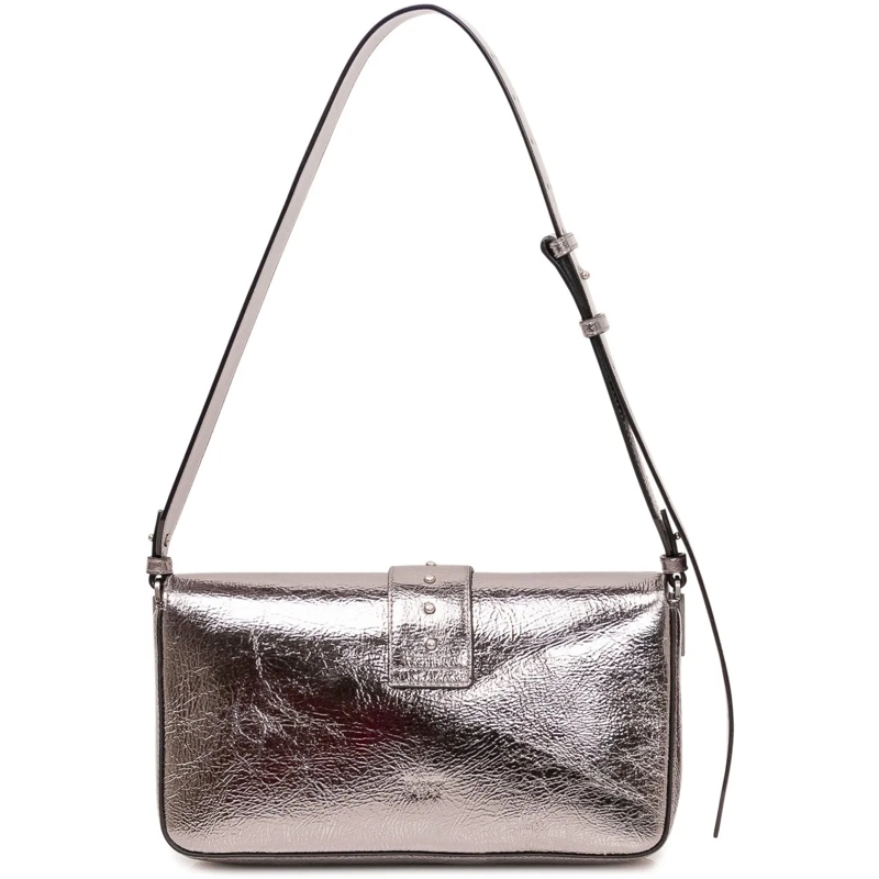Pinko Schultertasche Borsa a Spalla Love One con Tracolla Regolabile silber(Image 4)
