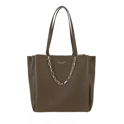 Kate Spade New York Carlyle Pebbled Leather Large Tote Duck Green Rymlig shoppingväska