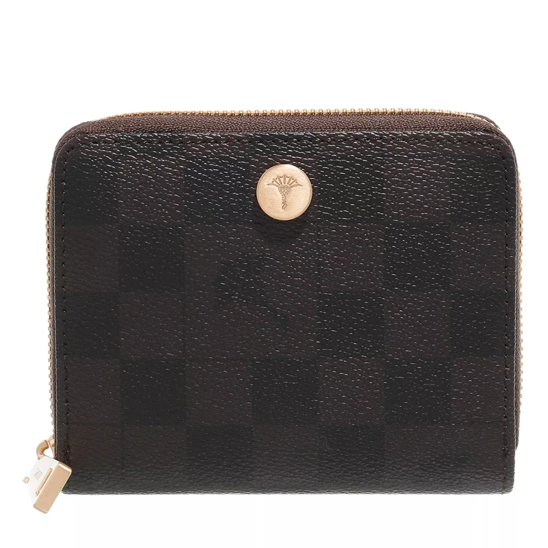 JOOP! Portemonnaie mit Zip-Around-Reißverschluss Cortina Piazza Nisa Purse Seal Brown