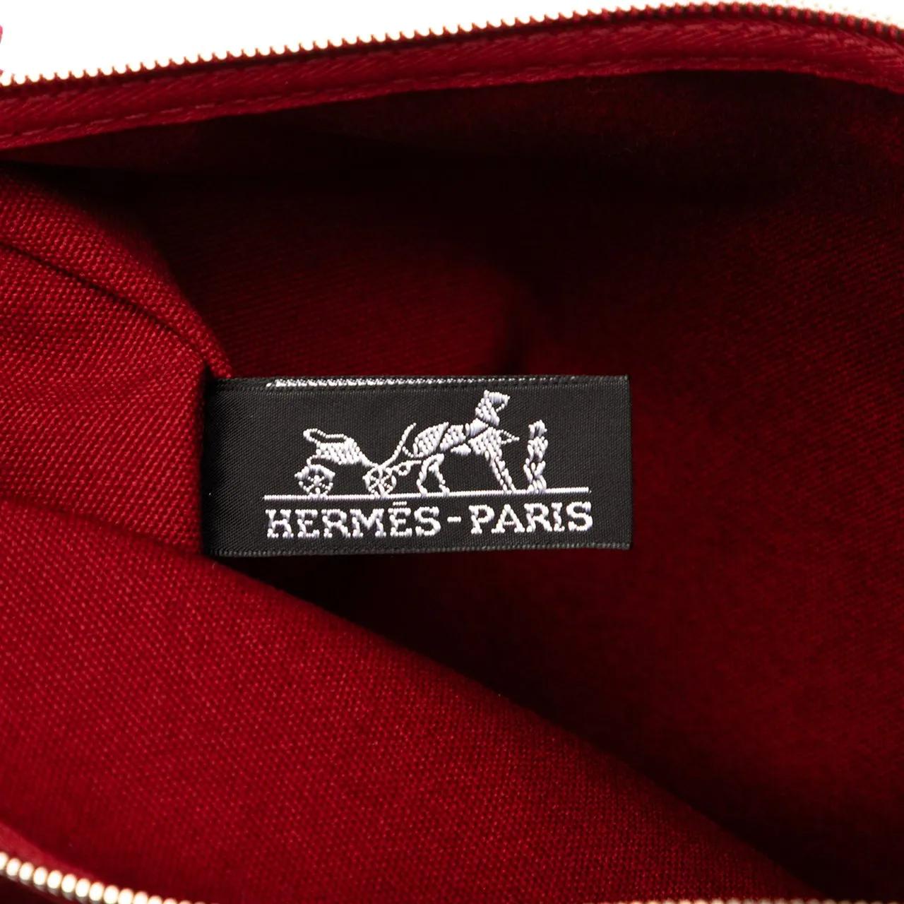 Thumbnail - Hermès Kosmetiktaschen - Toile Bora Bora Pouch MM - Gr. unisize - in Rot - für Damen