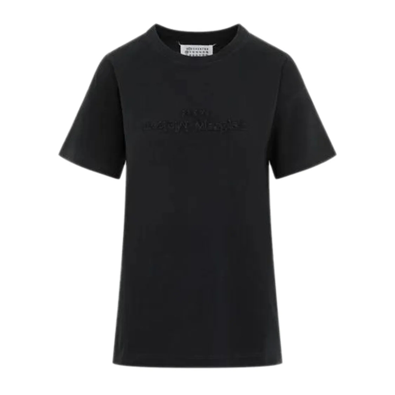 Maison Margiela T-Shirt Black Cotton T-Shirt Black