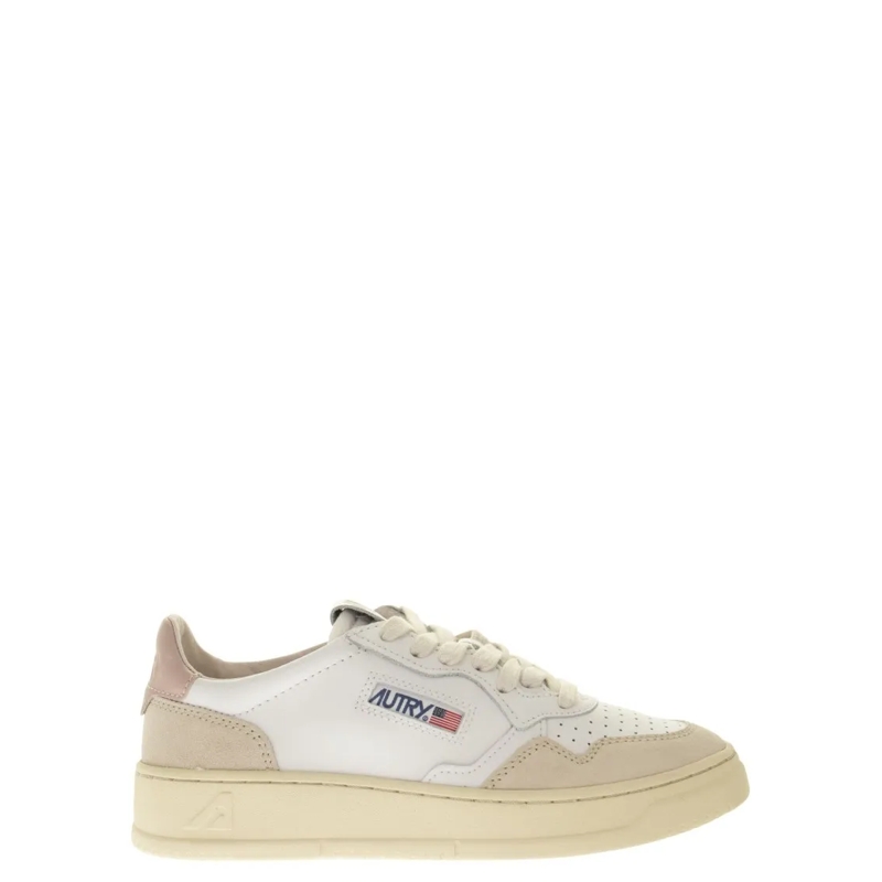 Autry International Lage-top sneaker Medalist Low - Leather And Suede Sneakers White