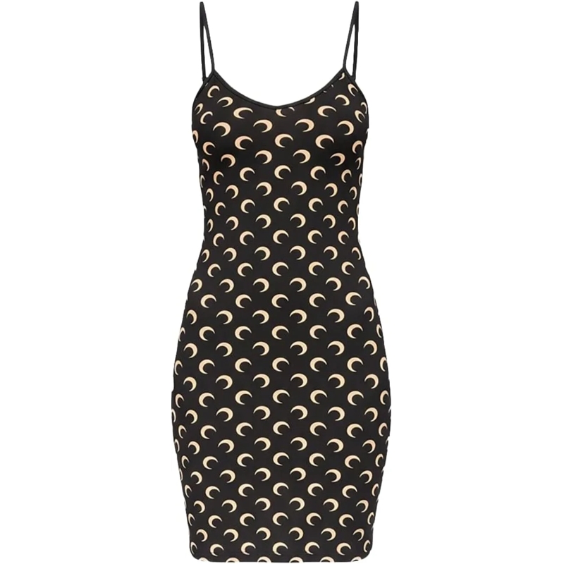 Marine Serre Minikleid Dresses Black schwarz