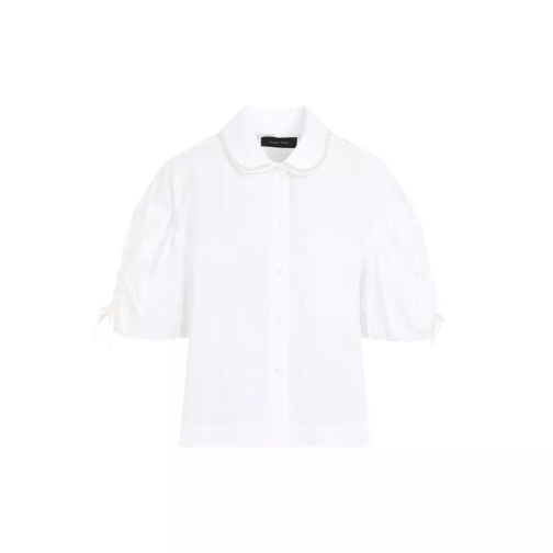 Simone Rocha  White Cotton Puff Sleeve Boxy Shirt White