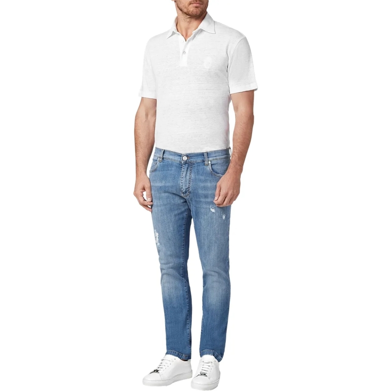 BILLIONAIRE Jeans mit geradem Bein Jeans Regular Fit Crest hell-blau(Image 3)