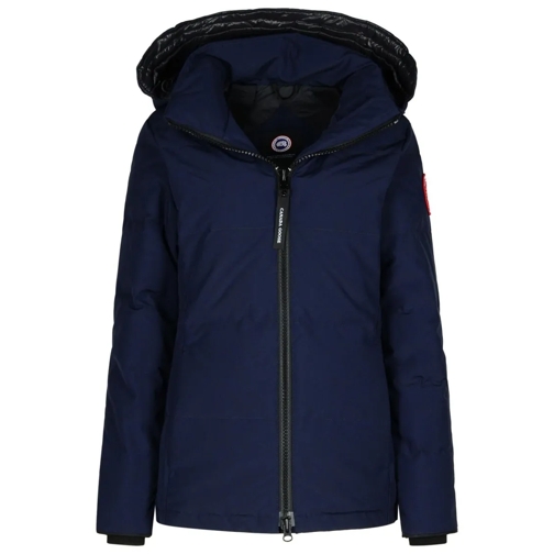 Canada Goose Chelsea Navy Cotton Blend Down Jacket Blue Overgangsjas