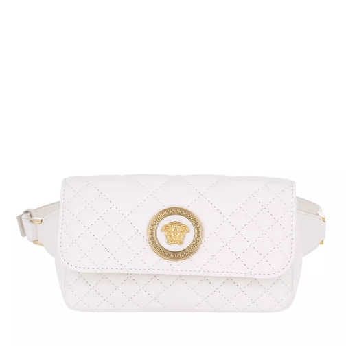 Versace Quilted Belt Bag Off White/Oro Crossbodytas