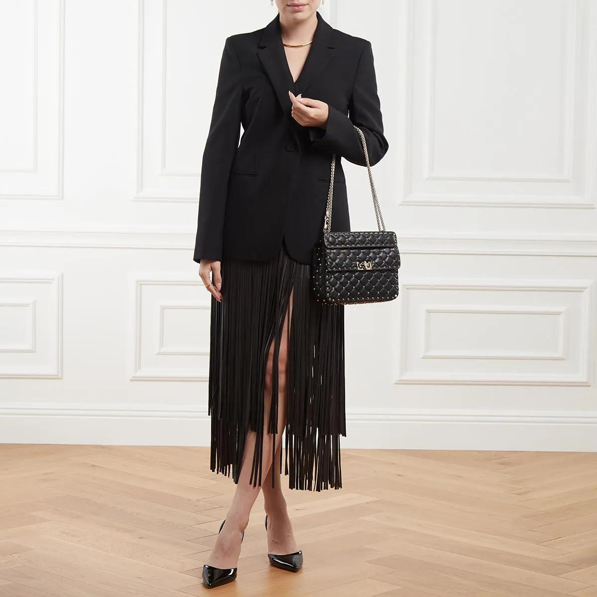 Valentino Garavani Crossbody bags Medium Shoulder Bag Rockstud Spike in zwart
