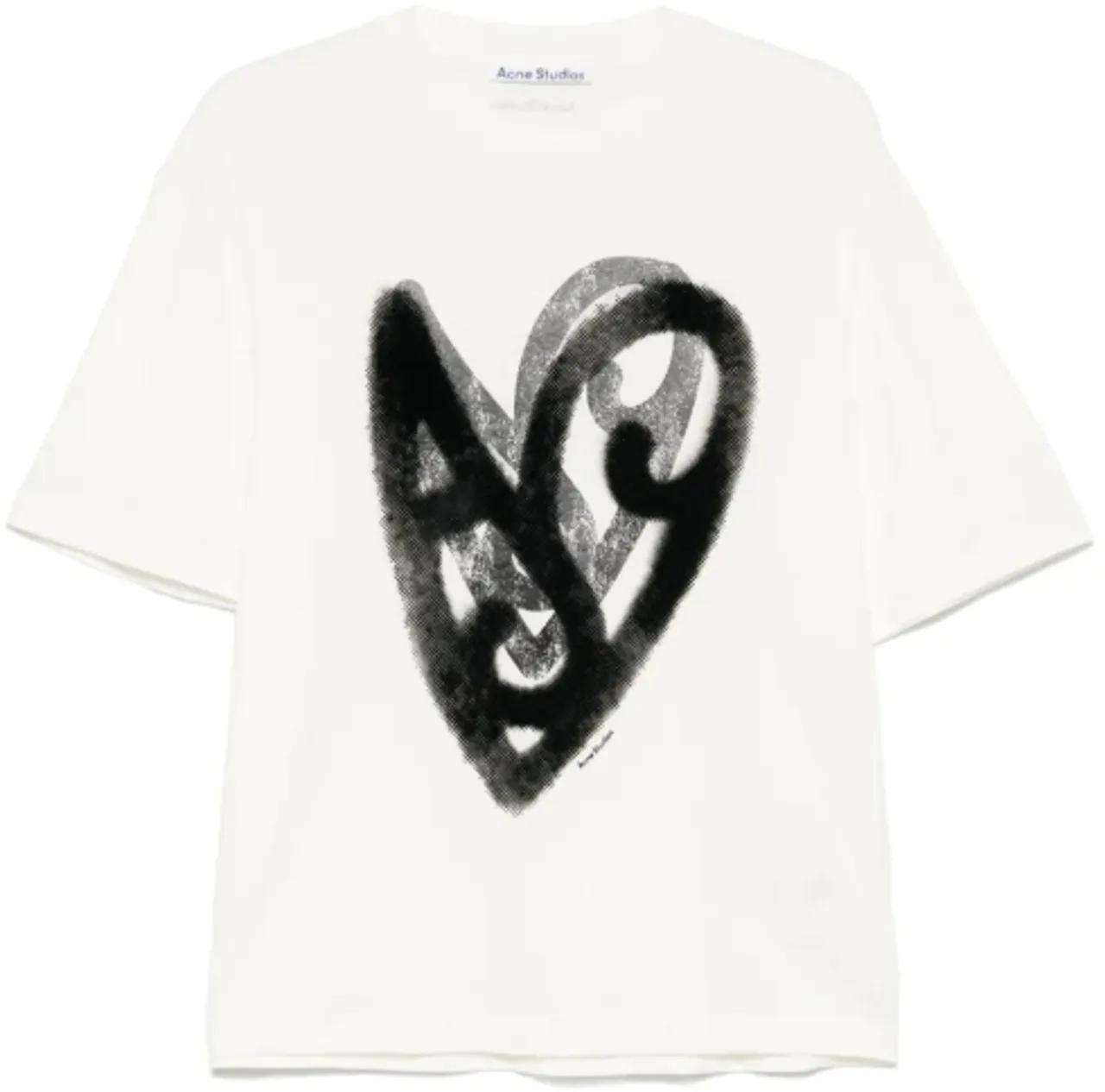 Thumbnail - Acne Studios - T-shirt Optic White - Größe L - white