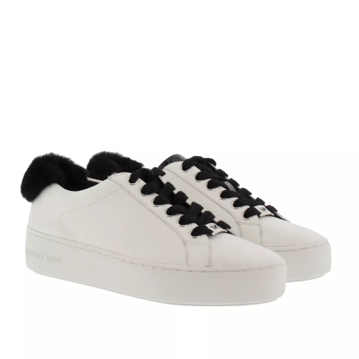 MICHAEL Michael Kors Fashion Poppy Lace Up Optic White/Black Low-Top Sneaker