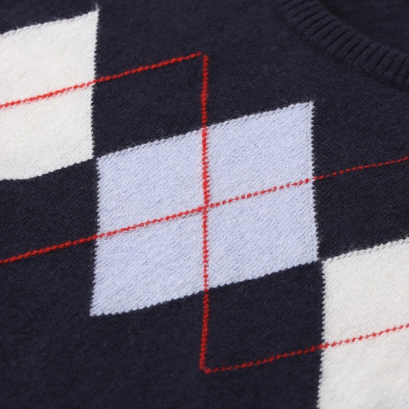 MSGM Pullover Kurzarmpullover aus Merinowolle und Kaschmir dunkelblau(Image 3)