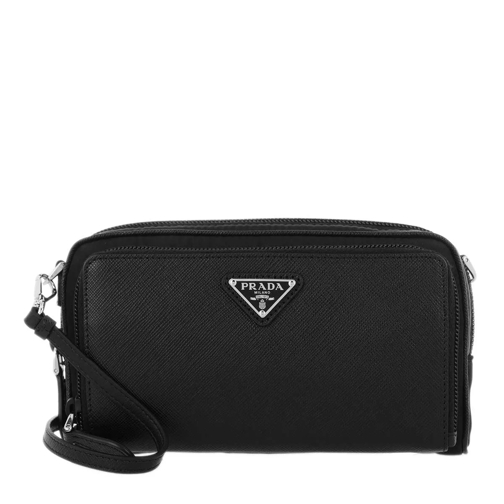 Prada Crossbody Bag Saffiano Nylon Black Cross body-väskor