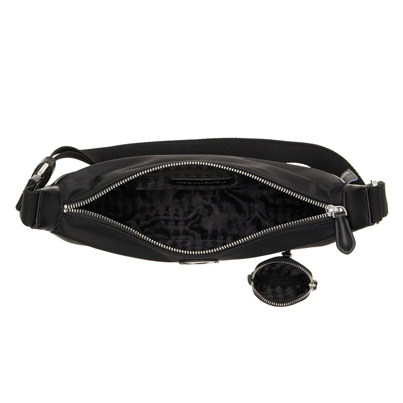 Karl Lagerfeld Crossbody Bag Ikon Nylon Sm Half Moon Sb Black(Image 5)
