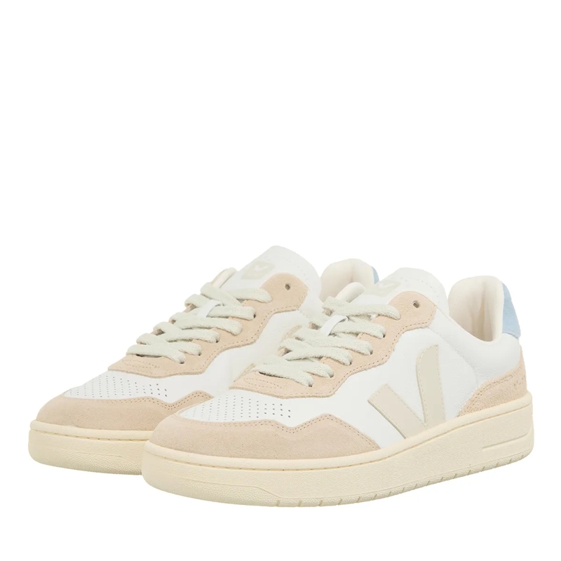 Veja Low-Top-Sneaker V-90 Extra White Pierre Steel