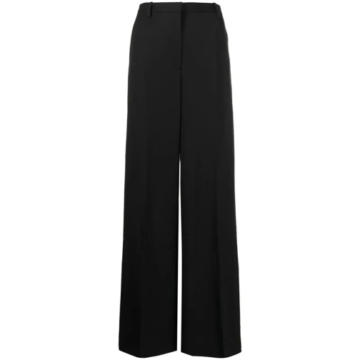 Versace  High-Waisted Wide-Leg Trousers Black