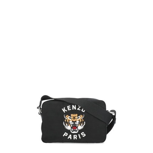 Kenzo Varsity Shoulder Bag Black Axelremsväska