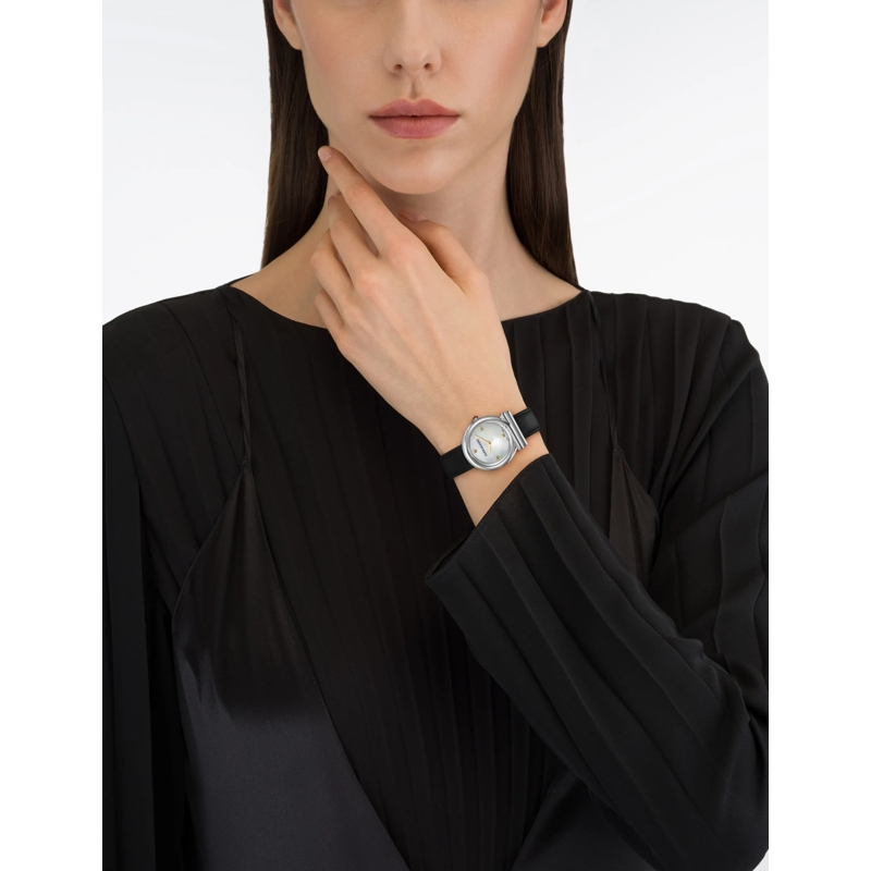 Salvatore Ferragamo Quarzuhr Quarz-Analoguhr Vb-Gancini Twisted 28Mm-F schwarz(Image 3)