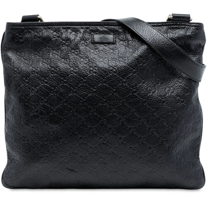 Gucci Schultertasche Guccissima Crossbody schwarz