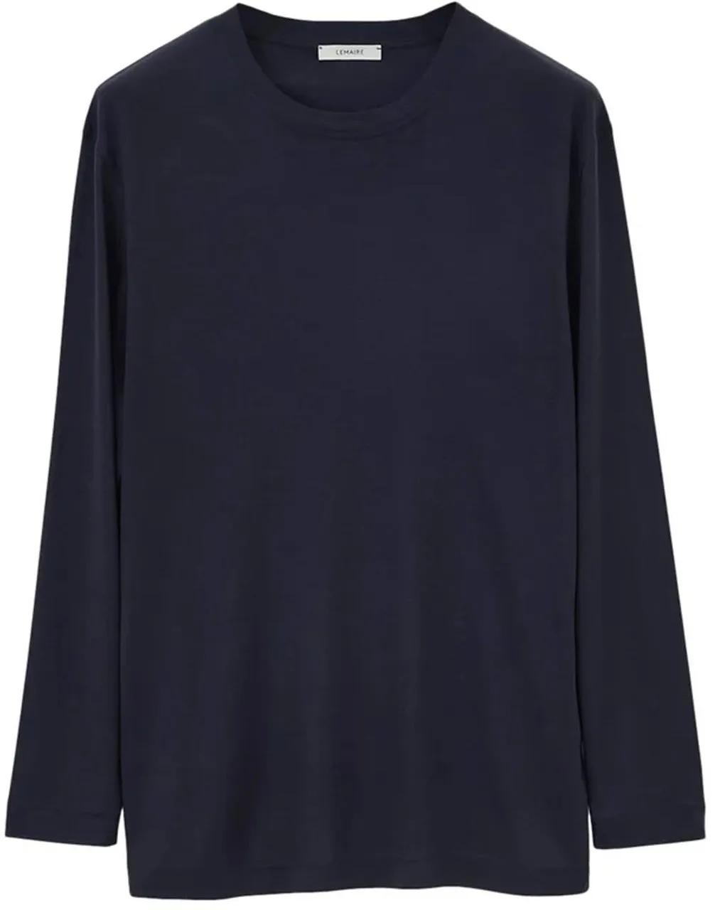 Thumbnail - Lemaire - LEMAIRE Long Sleeve Silk T-shirt - Größe L - schwarz