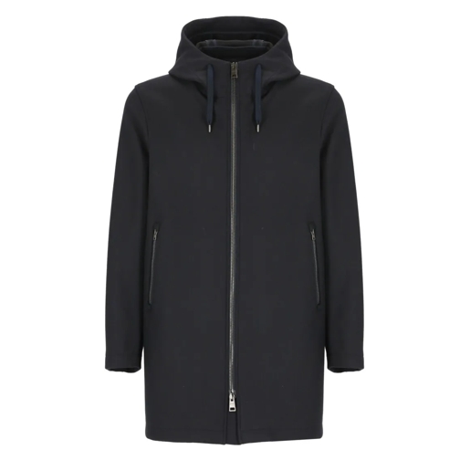 Herno Parka-Mäntel Virgin Wool Coat Black