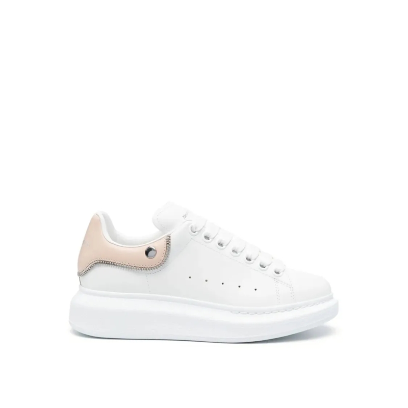 Alexander McQueen Sneaker basse Oversized Leather Sneakers White