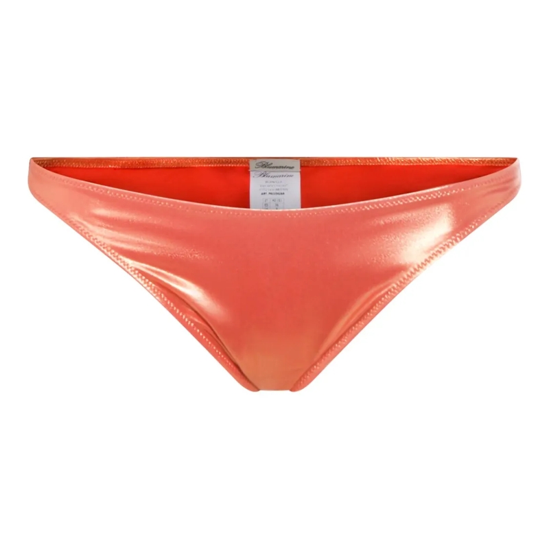 Blumarine  Smooth Silhouette Bottom Bikini With Refined Tailo Orange