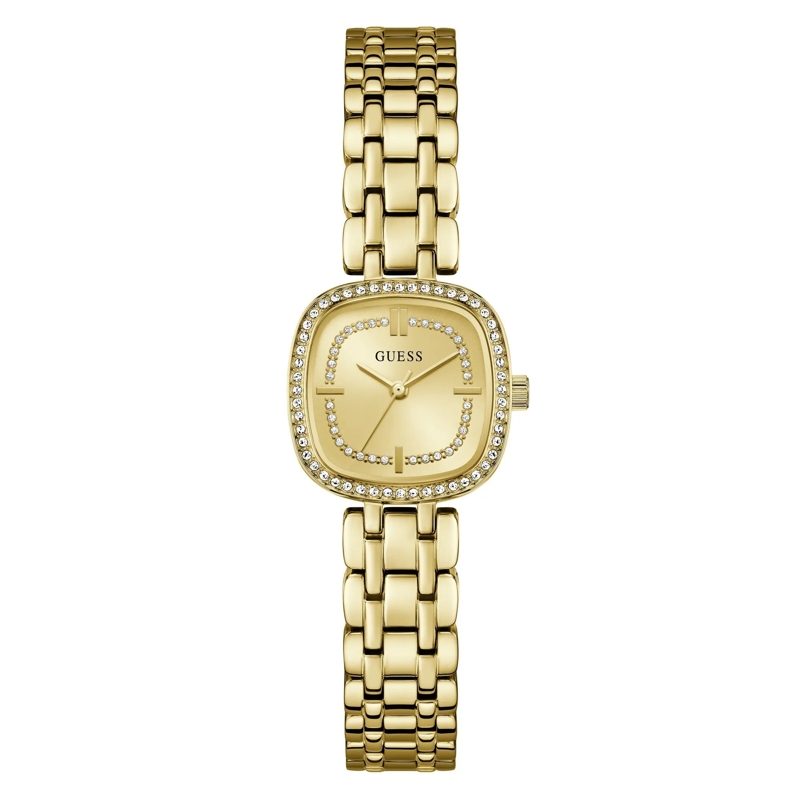 Guess Quarzuhr Quarz-Analoguhr Hazel gold