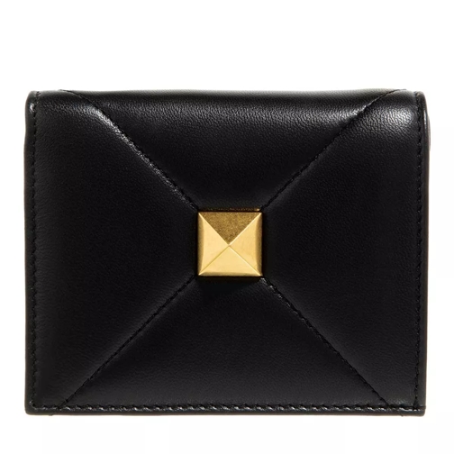 Valentino Garavani Wallet Woman Black Portemonnaie mit Überschlag