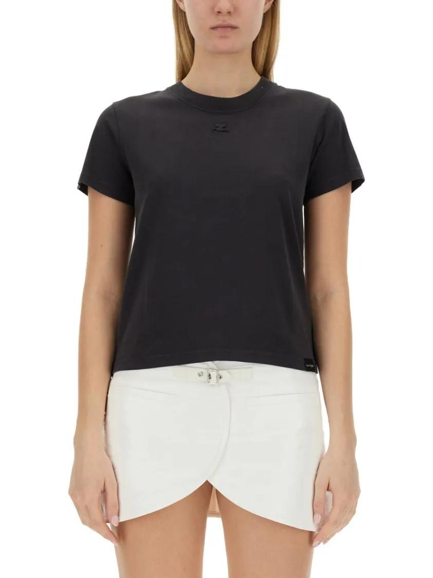 Thumbnail - Courrèges - "Ac" T-Shirt - Größe S - black