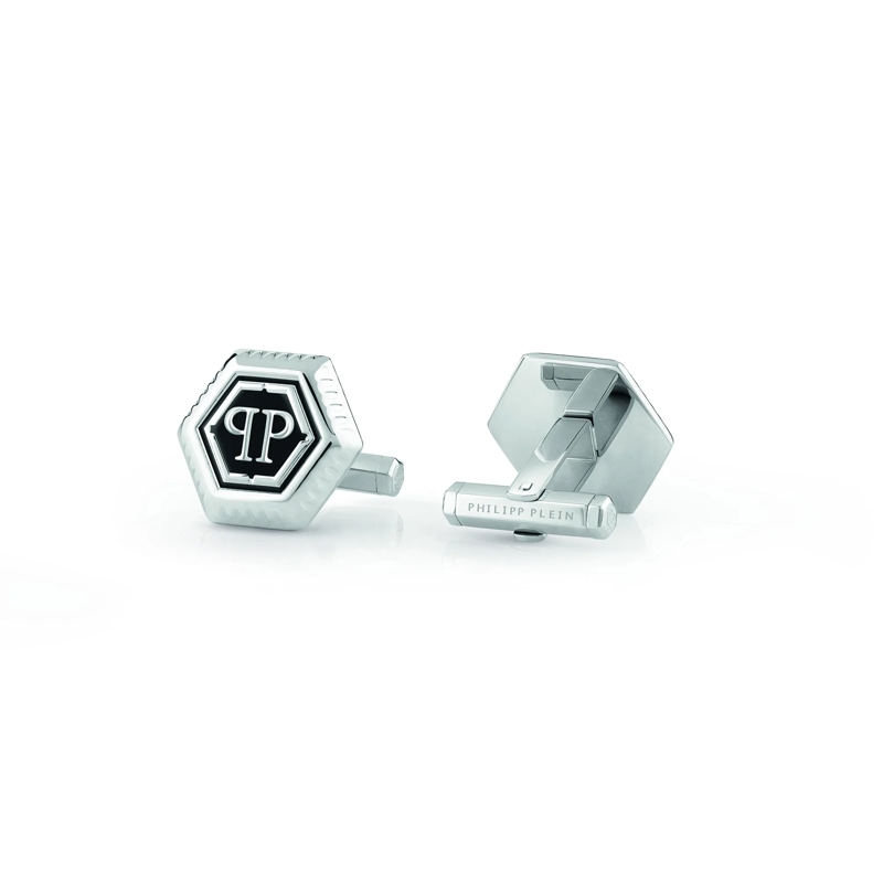 Philipp Plein Manschettenknöpfe Cufflinks Plein Icon silber(Image 3)