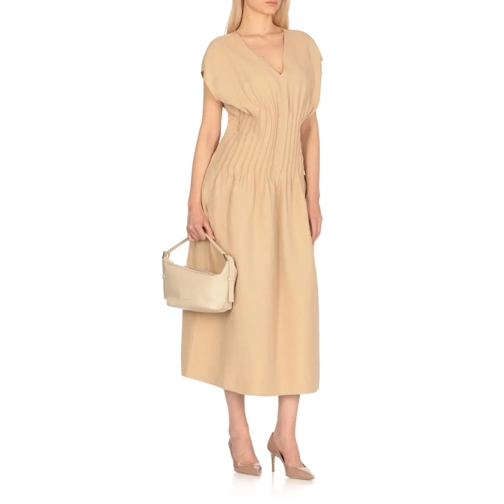 Fabiana Filippi Sac à bandoulière Ivory Pebbled Letaher Bag Neutrals (Image 2)