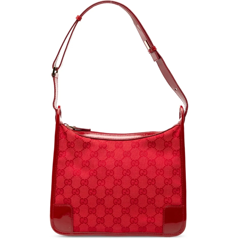 Gucci Schultertasche GG Canvas Shoulder Bag rot
