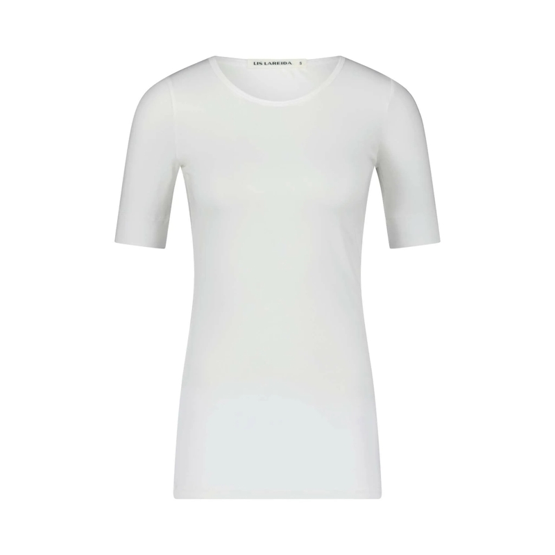 Lis Lareida T-Shirt T-Shirt Mara aus Baumwolle weiß
