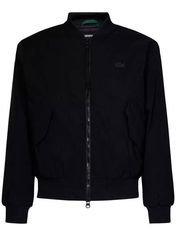 Lacoste quilted bomber clearance jacket