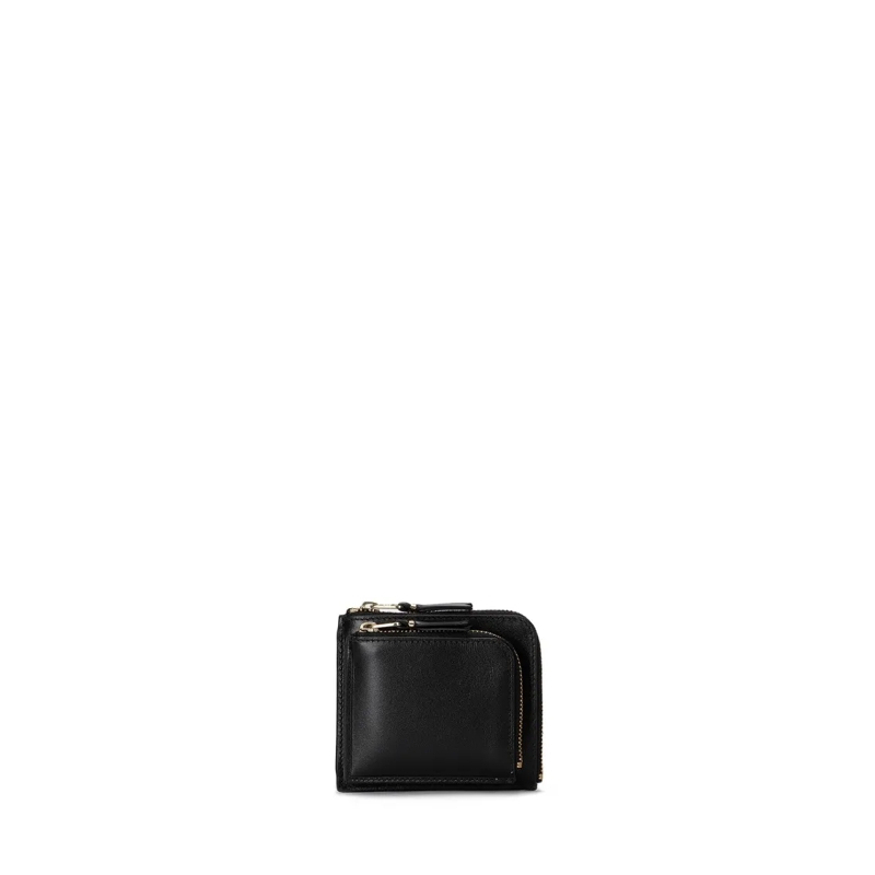 Comme des Garcons Geldbörse Black Double Pocket Wallet Black