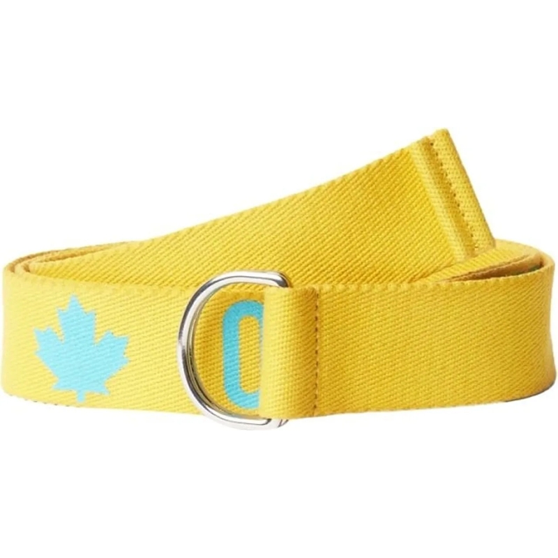 Dsquared2 Riem One Life One Planet Logo Tape Belt gelb