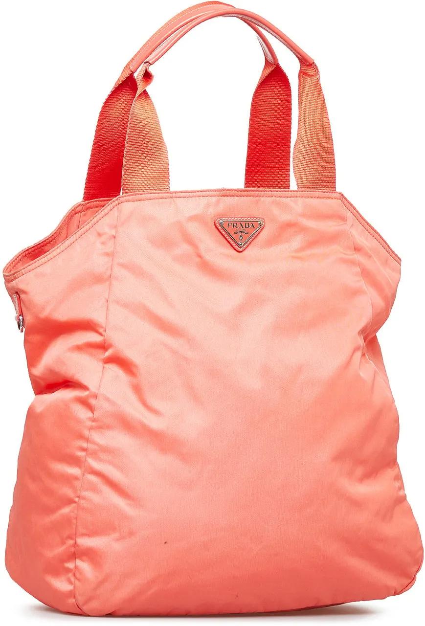 Prada Totes & shoppers Tessuto Satchel in oranje