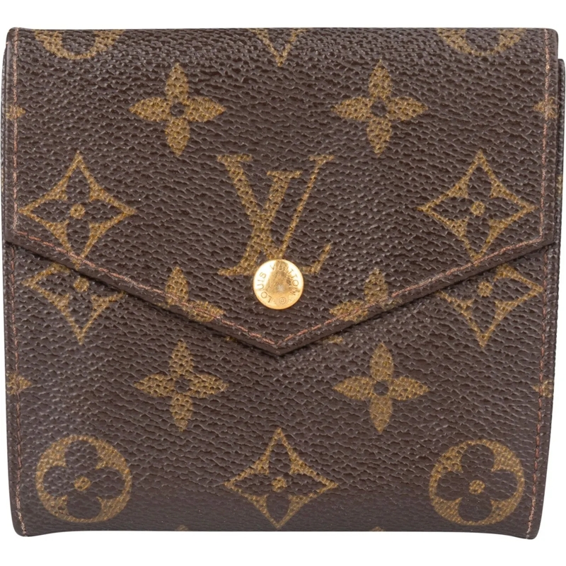 Louis Vuitton Geldbörse Louis Vuitton Canvas Monogram Elise Wallet braun