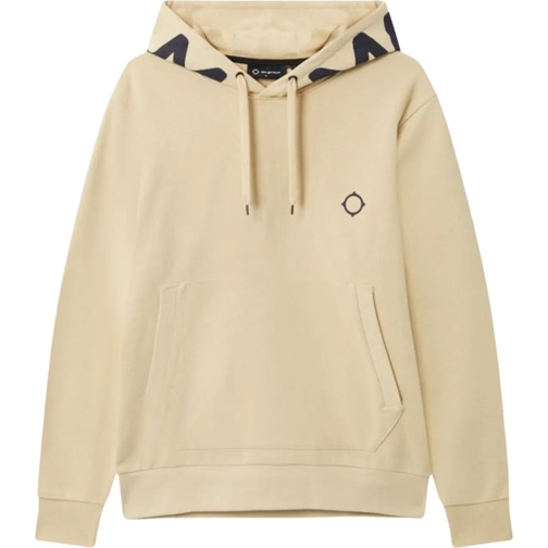 MA. STRUM Hoodie Mastrum Logo Hoodies Ecru Mas4519 M021 Ash weiß