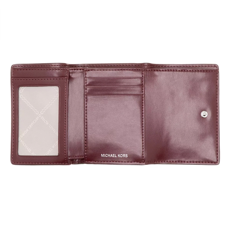 Michael Kors Medium Flap Trifold Merlot Tri Fold Wallet