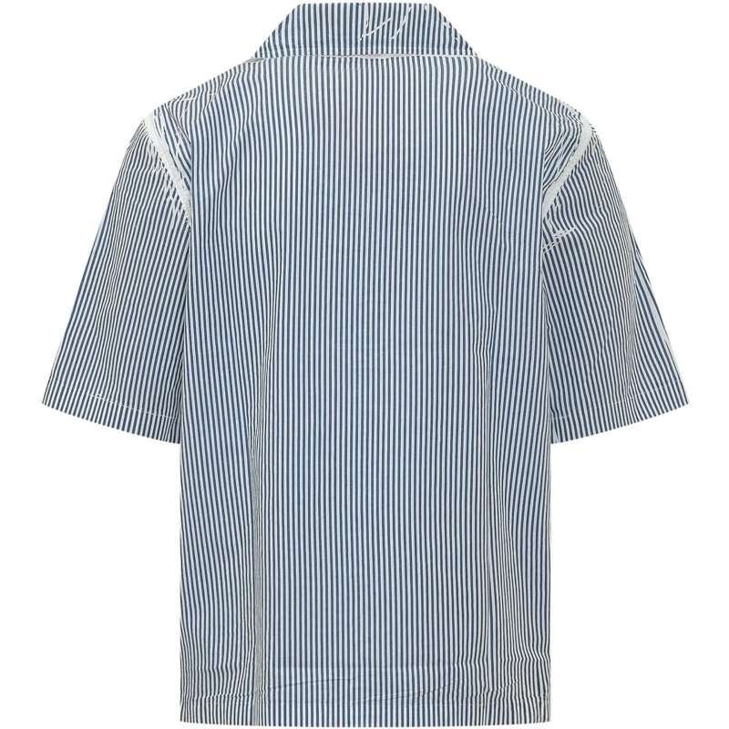 Diesel Haut décontracté Camicia S-Brack-Qmbz a Righe con Colletto Bowling hellblau(Image 2)