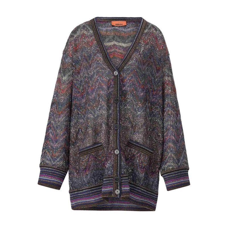 Missoni Strickjacke Strickjacke in glitzerndem Design Multicolor