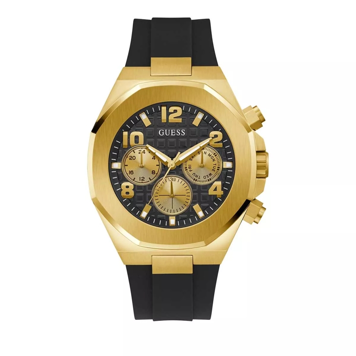 Guess gold tone multifunction watch hot sale