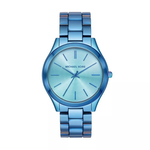 Michael Kors MK4390 Slim Runway Ladies Metals Watch Blue Iridescent Dresswatch