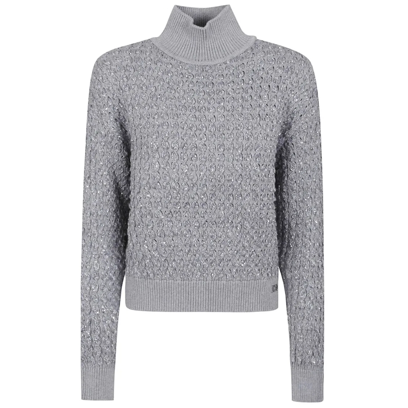 Elisabetta Franchi Pull à col roulé ELISABETTA FRANCHI MK20Q56E2 grau