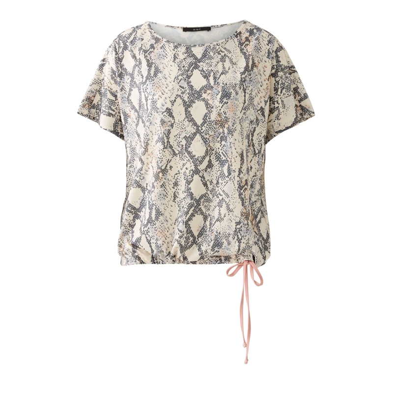 Oui T-Shirt Shirt hell-braun