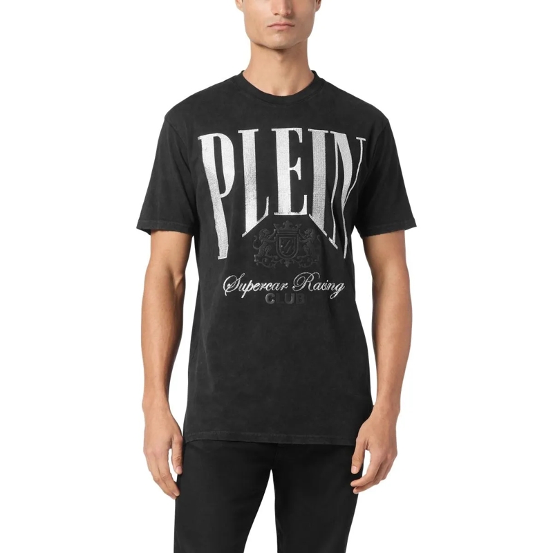 Philipp Plein T-Shirt T-Shirt Racing Mit Schmucksteinen schwarz(Image 4)