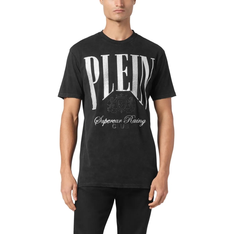 Philipp Plein T-Shirt T-Shirt Racing Mit Schmucksteinen schwarz(Image 8)